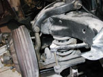 Front suspension as received